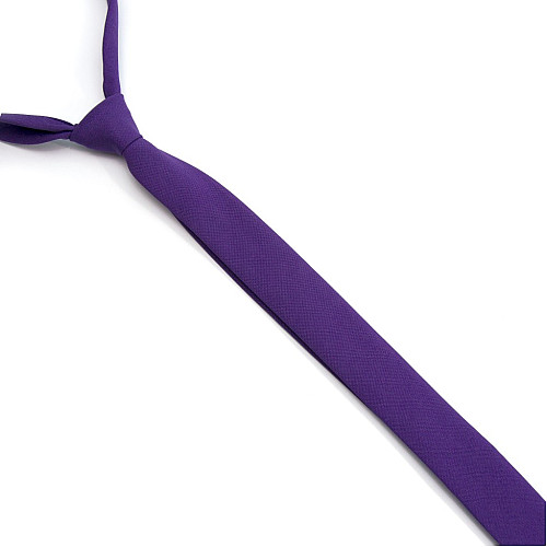 Узкий матовый фиолетовый галстук Gofin GDG-0001