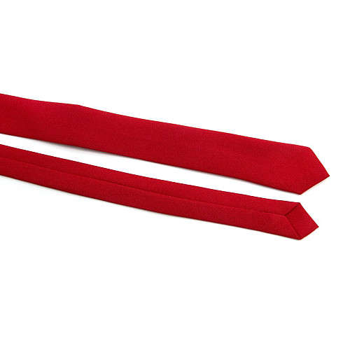 Узкий матовый красный галстук Gofin GDG-0002