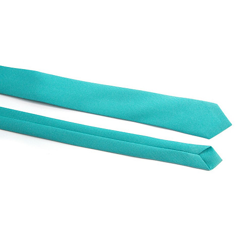 Узкий матовый бирюзовый галстук Gofin GDG-0003