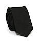 Узкий галстук Gofin черный матовый GDG-0004