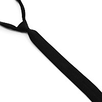 Узкий галстук Gofin черный матовый GDG-0004