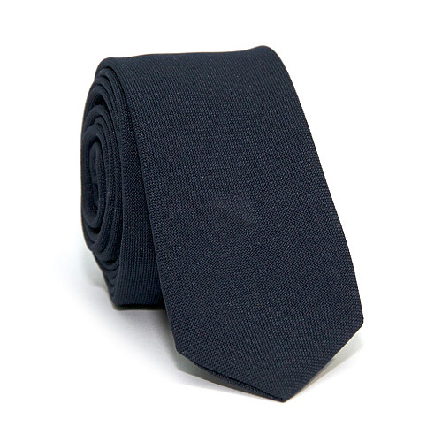 Вузька матова темно-синя краватка Gofin GDG-0005