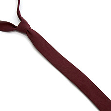 Вузька матова бордова краватка Gofin GDG-0006
