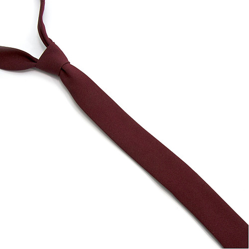 Вузька матова бордова краватка Gofin GDG-0006