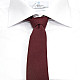 Вузька матова бордова краватка Gofin GDG-0006