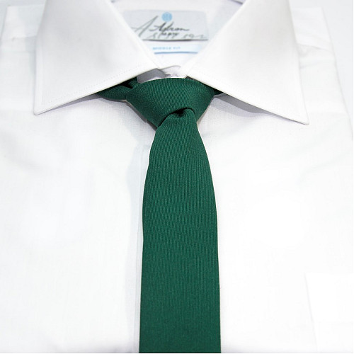 Вузька матова зелена-смарагдова краватка Gofin GDG-0007