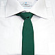 Вузька матова зелена-смарагдова краватка Gofin GDG-0007