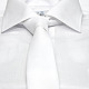 Белый узкий матовый галстук Gofin GDG-0009