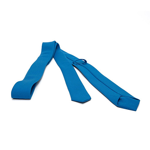 Голубой узкий матовый галстук Gofin GDG-0010