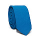 Голубой узкий матовый галстук Gofin GDG-0010