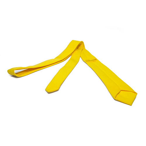 Желтый узкий матовый галстук Gofin GDG-0011