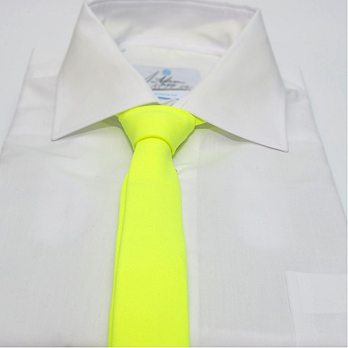 Салатовый-лаймовый узкий матовый галстук Gofin GDG-0012