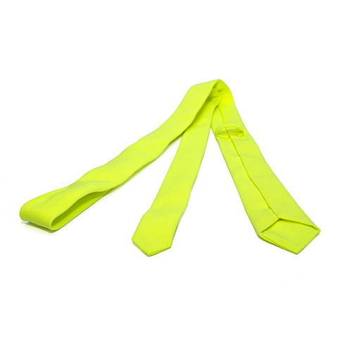 Салатовый-лаймовый узкий матовый галстук Gofin GDG-0012