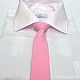 Розовый узкий матовый галстук Gofin GDG-0013