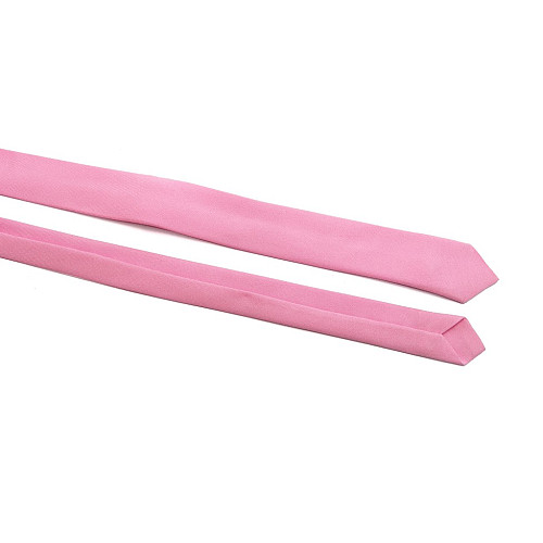 Розовый узкий матовый галстук Gofin GDG-0013