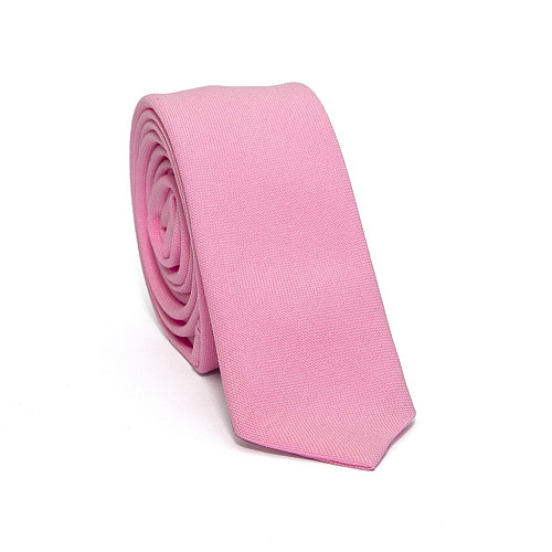 Розовый узкий матовый галстук Gofin GDG-0013