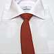 Терракотовый узкий матовый галстук Gofin GDG-0014