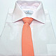 Персиковый узкий матовый галстук Gofin GDG-0015