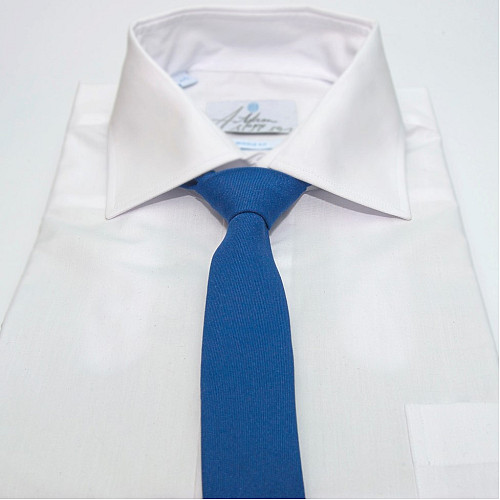 Узкий матовый галстук синий-електрик Gofin GDG-0016