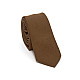 Узкий галстук Gofin коричневый матовый GDG-0017
