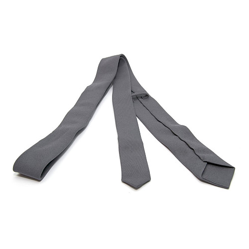 Узкий матовый галстук Gofin темно серый GDG-0018