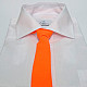 Оранжевый узкий матовый галстук Gofin GDG-0021