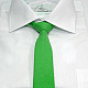 Светло зеленый узкий галстук Gofin однотонный матовый GDG-0024