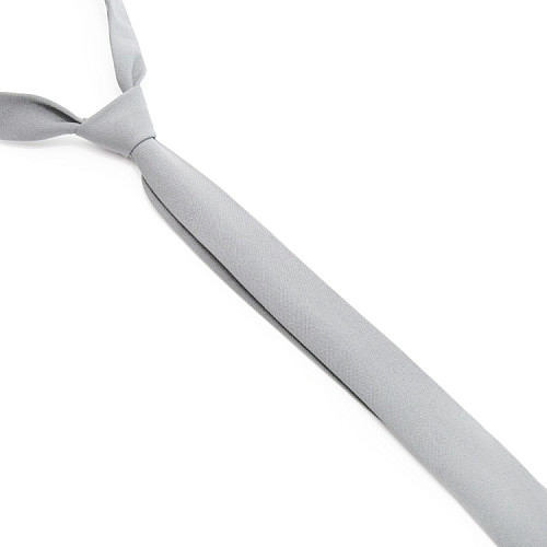 Узкий матовый галстук Gofin светло-серый GDG-0026