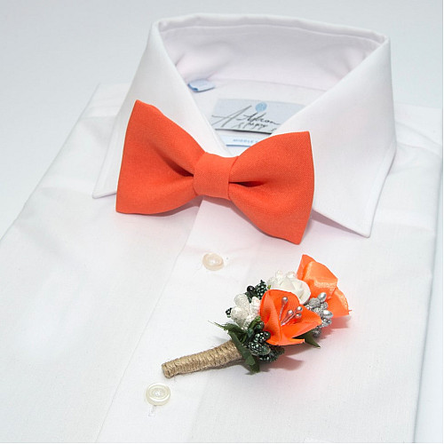 Помаранчевий набір Gofin 2 в 1 метелик та бутоньєрка GFO-16005