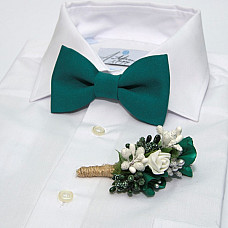 Темно-бирюзовый набор Gofin 2 в 1 бабочка и бутоньерка GFO-16006