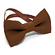 Краватка метелик Gofin коричневий однотонний GOF-1516