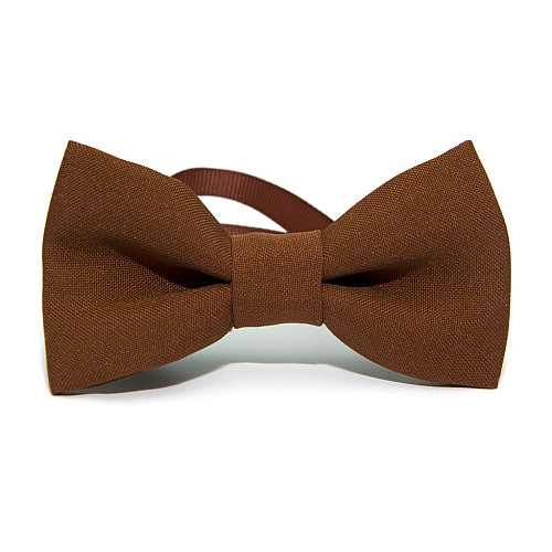 Краватка метелик Gofin коричневий однотонний GOF-1516