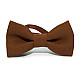 Краватка метелик Gofin коричневий однотонний GOF-1516
