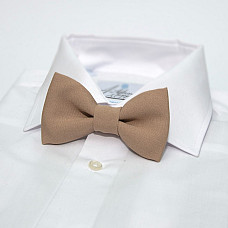 Галстук бабочка Gofin бежевая однотонная GOF-1517