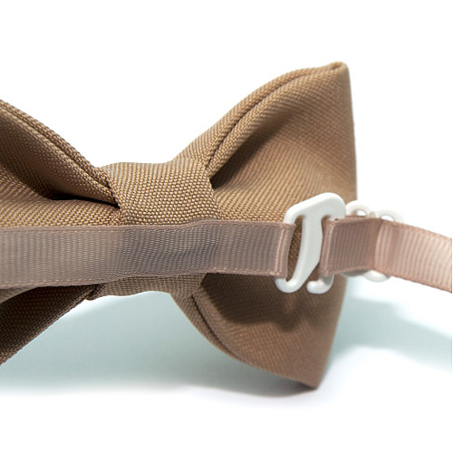 Краватка метелик Gofin бежевий однотонний GOF-1517