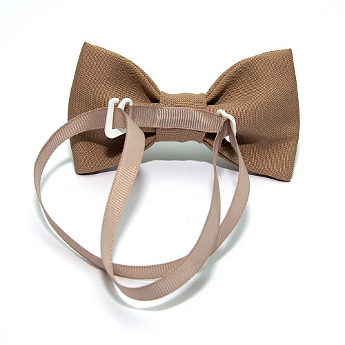 Краватка метелик Gofin бежевий однотонний GOF-1517