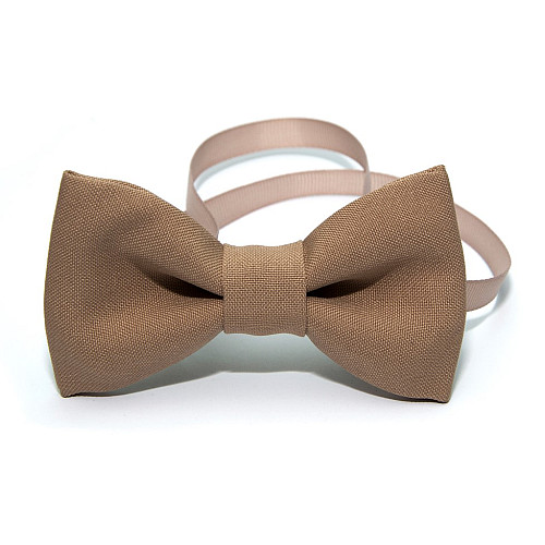 Краватка метелик Gofin бежевий однотонний GOF-1517