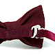 Галстук бабочка Gofin бордовая однотонная GOF-1518