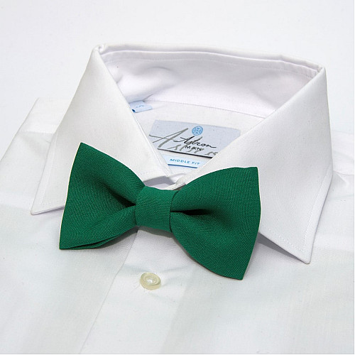 Галстук бабочка Gofin зеленая-изумрудная однотонная GOF-1519
