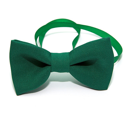 Галстук бабочка Gofin зеленая-изумрудная однотонная GOF-1519