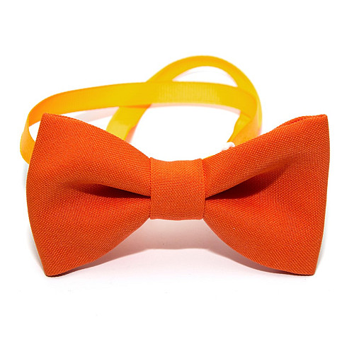 Галстук бабочка Gofin оранжевая однотонная GOF-1520