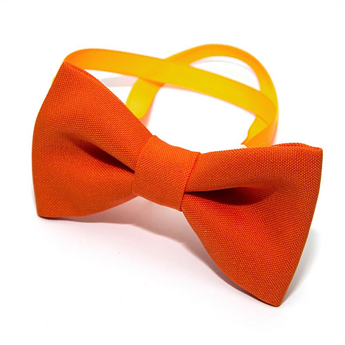 Галстук бабочка Gofin оранжевая однотонная GOF-1520