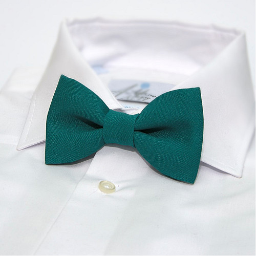 Галстук бабочка Gofin темно-бирюзовая однотонная GOF-1521