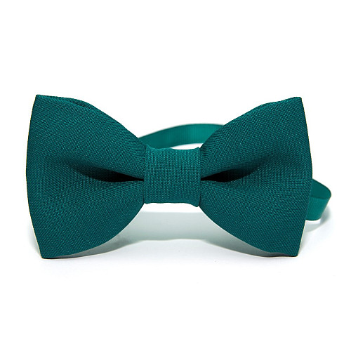 Галстук бабочка Gofin темно-бирюзовая однотонная GOF-1521