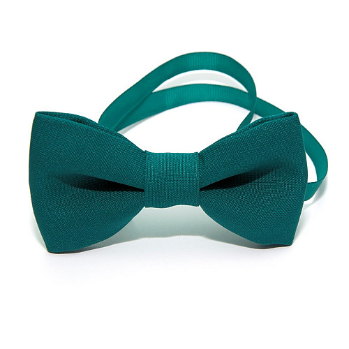 Галстук бабочка Gofin темно-бирюзовая однотонная GOF-1521