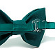 Галстук бабочка Gofin темно-бирюзовая однотонная GOF-1521