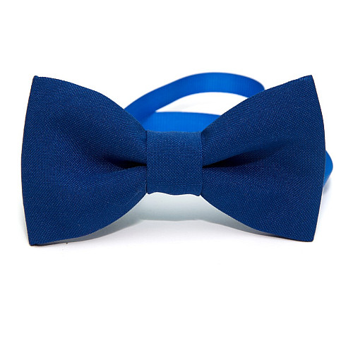 Галстук бабочка Gofin синяя електрик однотонная GOF-1522