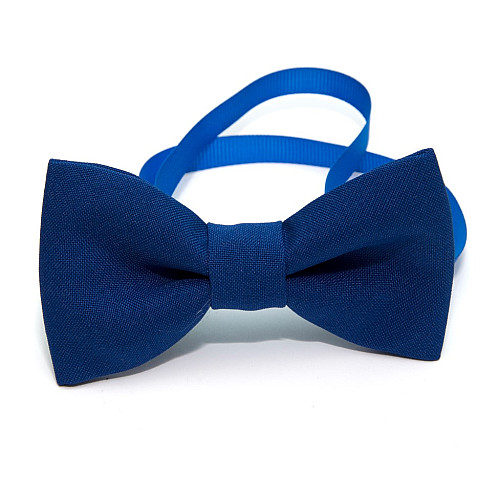 Галстук бабочка Gofin синяя електрик однотонная GOF-1522