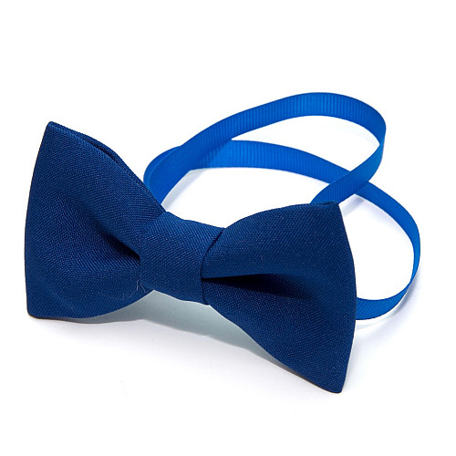 Галстук бабочка Gofin синяя електрик однотонная GOF-1522