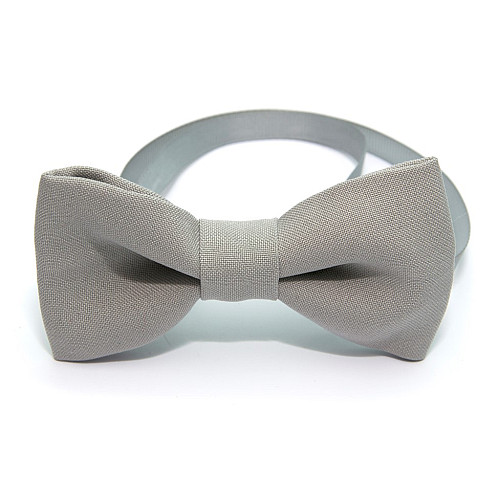 Галстук бабочка Gofin светло-серая однотонная GOF-1523